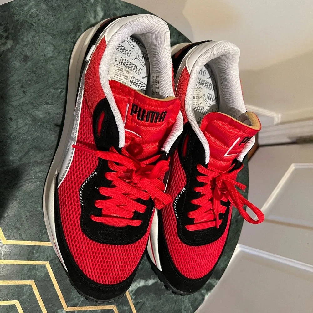 Puma Men’s Style Rider 'Stream On - High Risk Red' - Picture 4 of 6